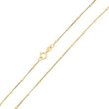 Load image into Gallery viewer, 14k Solid Yellow Gold Forged Bead Chain
