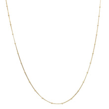 Load image into Gallery viewer, 14k Solid Yellow Gold Forged Bead Chain
