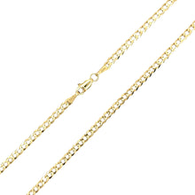 Load image into Gallery viewer, 14k Solid Yellow Gold 3mm Cuban Chain
